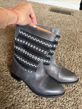 Cobra Society Otto Boot Gray & Black Ankle Boots EU 38
